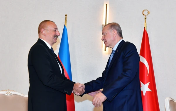Səmərqənddə İlham Əliyev və Ərdoğan arasında görüş olub - FOTO - YENİLƏNİB
