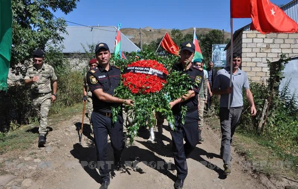 Şəhid Səddam Hüseynov Tovuzda torpağa tapşırılıb - FOTO