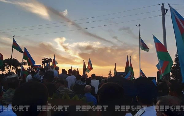 Biləsuvarda şəhid Zöhrab Kərimov dəfn edilib - FOTO