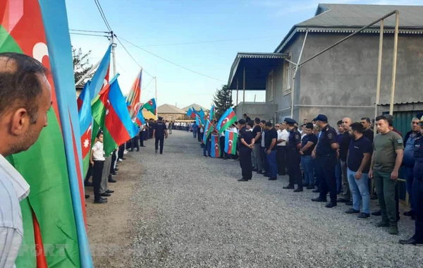 Biləsuvarda şəhid Zöhrab Kərimov dəfn edilib - FOTO