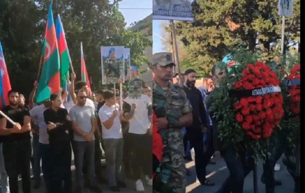 Astarada şəhid Cəmil Qurbanzadə dəfn edilib - VİDEO