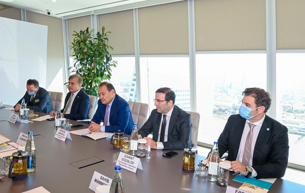 Mikayıl Cabbarov Bağdad Amreyev və Mustafa Rifat Hisarcıklıoğlu ilə görüşüb - FOTO