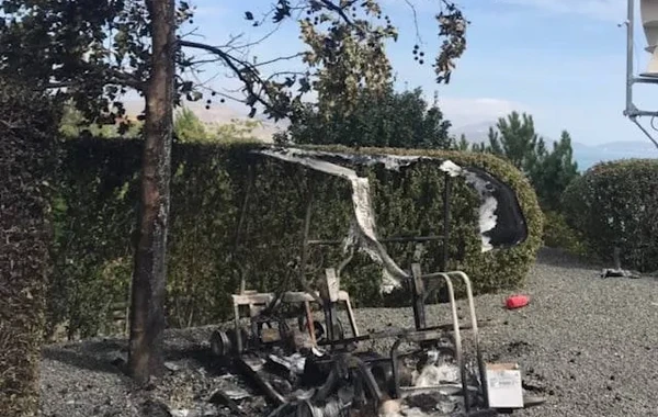 В Крыму сожгли автомобиль Дмитрия Киселева - ВИДЕО