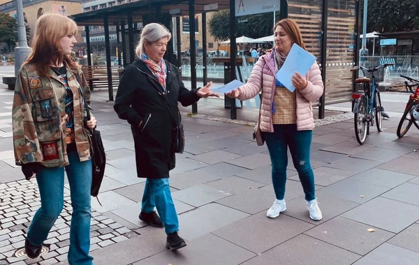 İsveçdə Ermənistanın təcavüzkar siyasətini ifşa edən məlumatlandırıcı aksiya təşkil edilib - FOTO
