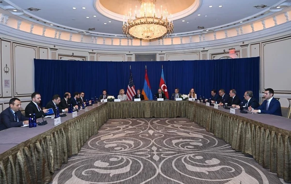 Ceyhun Bayramov Blinken və Mirzoyanla görüşdə Ermənistanın təxribatlarından danışıb - FOTO