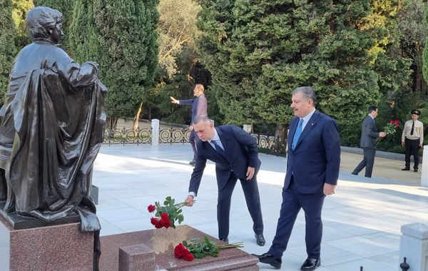 Türkiyənin səhiyyə naziri ölkəmizdə səfərdədir - FOTO