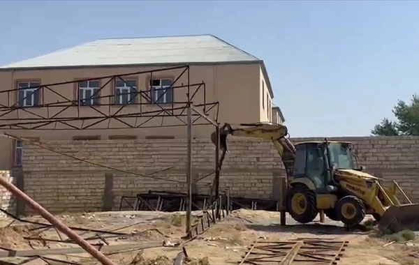 Biləcəridə qanunsuz tikintinin qarşısı alınıb - FOTO/VİDEO