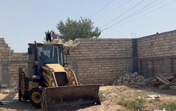 Biləcəridə qanunsuz tikintinin qarşısı alınıb - FOTO/VİDEO