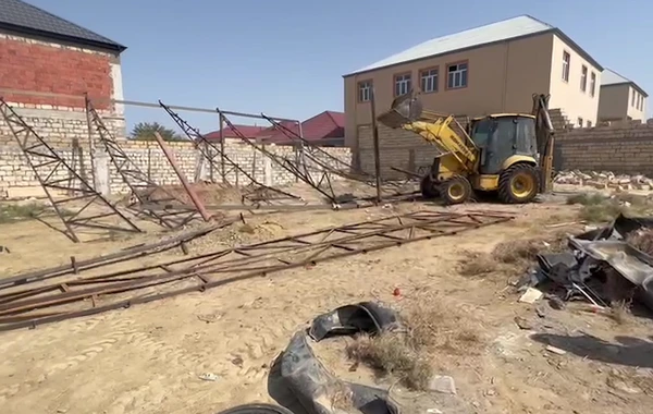 Biləcəridə qanunsuz tikintinin qarşısı alınıb - FOTO/VİDEO