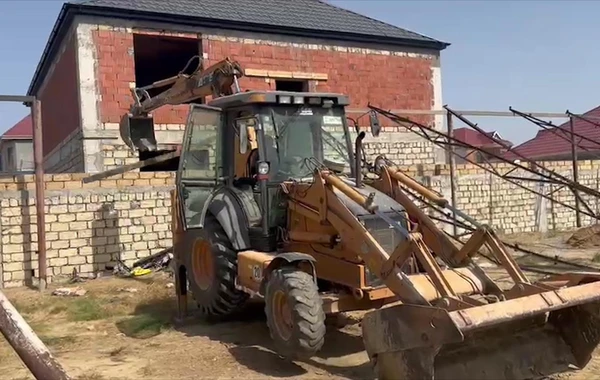 Biləcəridə qanunsuz tikintinin qarşısı alınıb - FOTO/VİDEO