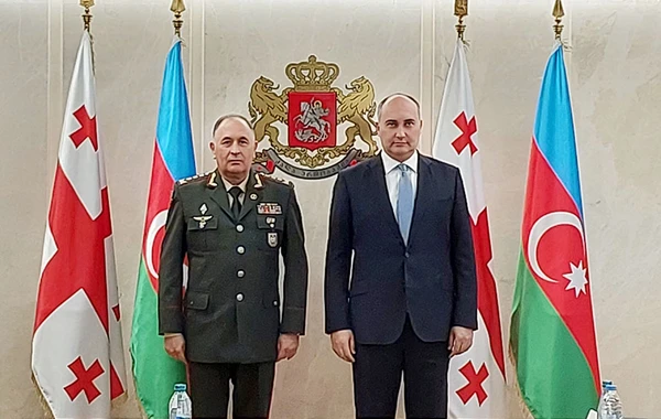 Kərim Vəliyev Gürcüstanın müdafiə naziri ilə görüşüb - FOTO