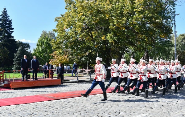 В Софии состоялась церемония официальной встречи Президента Ильхама Алиева - ФОТО