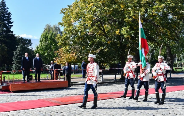 В Софии состоялась церемония официальной встречи Президента Ильхама Алиева - ФОТО