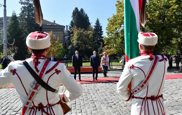 В Софии состоялась церемония официальной встречи Президента Ильхама Алиева - ФОТО