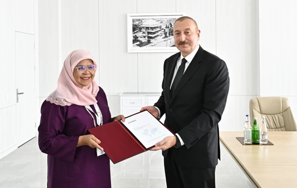 Prezident İlham Əliyev BMT-nin Məskunlaşma Proqramının icraçı direktorunu qəbul edib - YENİLƏNİB - FOTO