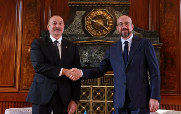 Şarl Mişel İlham Əliyevlə görüşü barədə yazdı - FOTO