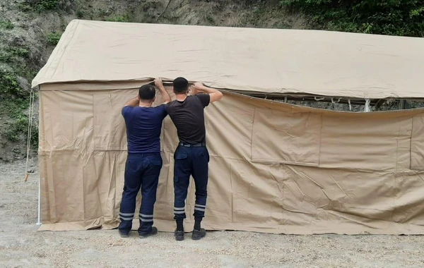 Astarada torpaq sürüşməsi olub - FOTO