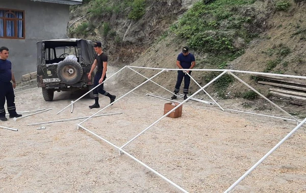 Astarada torpaq sürüşməsi olub - FOTO