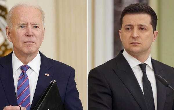 Zelenski Baydenlə Ukraynanın hava hücumundan müdafiəsini müzakirə edib