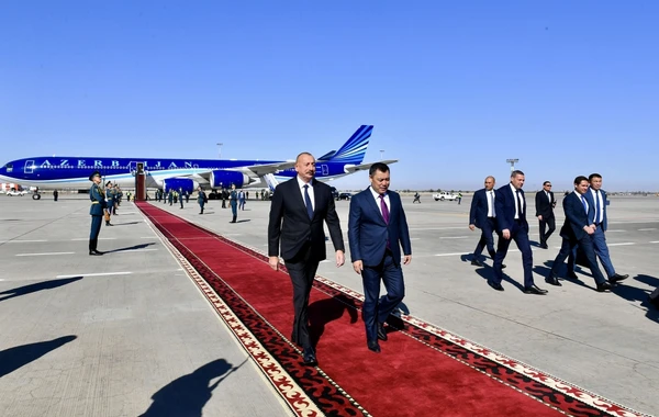 Президент Азербайджана отбыл в Кыргызстан с государственным визитом - ОБНОВЛЕНО + ФОТО