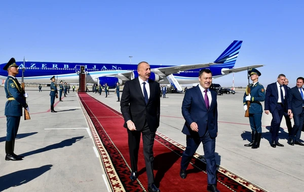 Президент Азербайджана отбыл в Кыргызстан с государственным визитом - ОБНОВЛЕНО + ФОТО