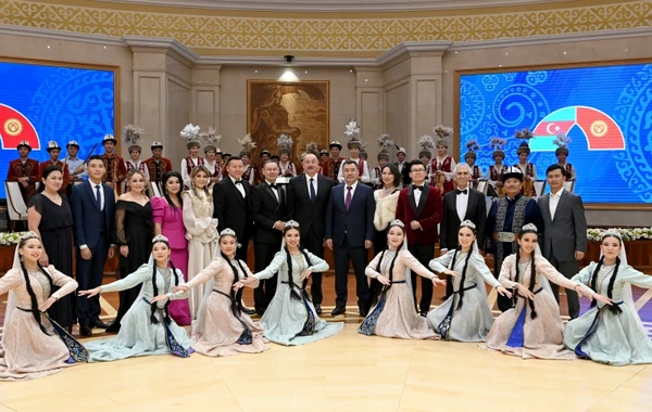 Sadır Japarovun adından Prezident İlham Əliyevin şərəfinə rəsmi qəbul təşkil edilib - FOTO - YENİLƏNİB