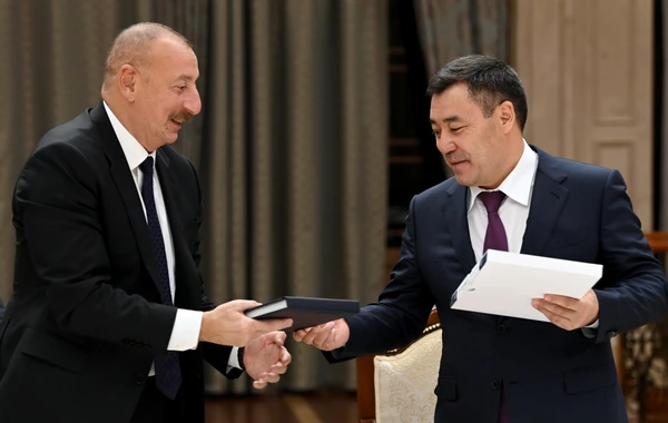 Sadır Japarovun adından Prezident İlham Əliyevin şərəfinə rəsmi qəbul təşkil edilib - FOTO - YENİLƏNİB