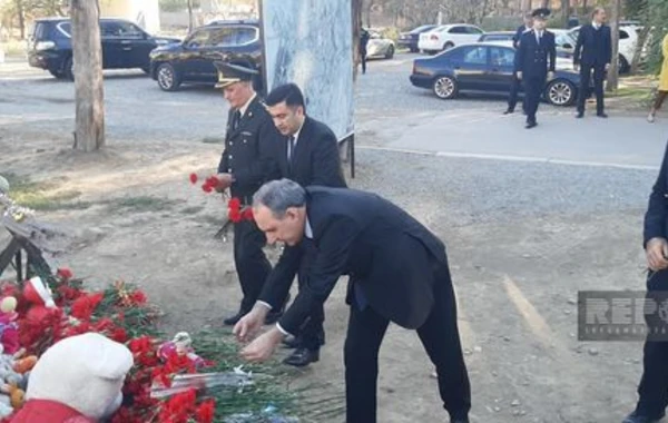 Кямран Алиев посетил в Гяндже место ракетного обстрела - ФОТО