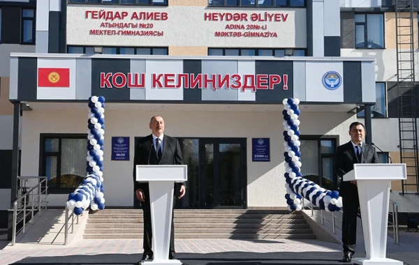 Bişkekdə Heydər Əliyev adına Məktəbin açılışı olub - FOTO - YENİLƏNİB