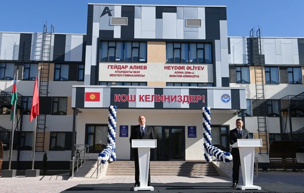 Bişkekdə Heydər Əliyev adına Məktəbin açılışı olub - FOTO - YENİLƏNİB