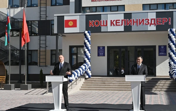 Bişkekdə Heydər Əliyev adına Məktəbin açılışı olub - FOTO - YENİLƏNİB