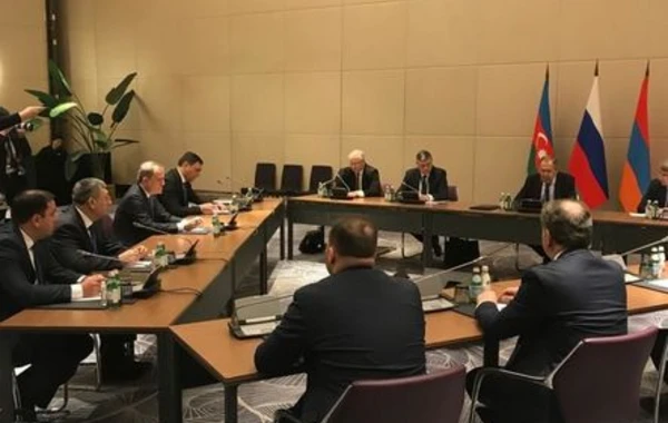 Состоялась встреча глав МИД Азербайджана, России и Армении - ФОТО