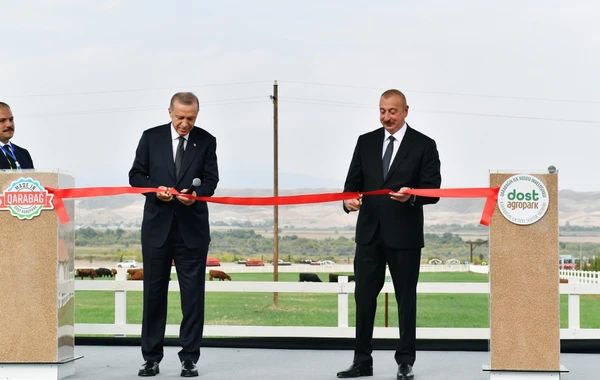 Президенты Азербайджана и Турции приняли участие в открытии "Агропарк Dost" в Зангилане - ФОТО