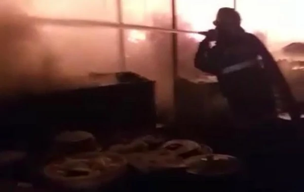 Пожар на рынке в Сабирабаде потушен, есть пострадавшие - ОБНОВЛЕНО + ВИДЕО