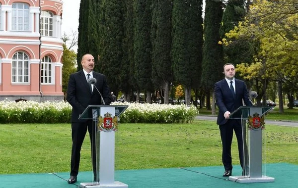Azərbaycan Prezidenti və Gürcüstanın Baş naziri mətbuata bəyanatlarla çıxış ediblər - YENİLƏNİB + VİDEO