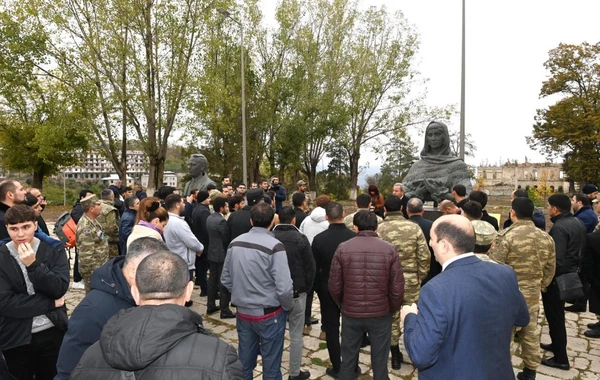 SOCAR-ın Vətən müharibəsi iştirakçısı olmuş əməkdaşları Şuşaya səfər edib - FOTO