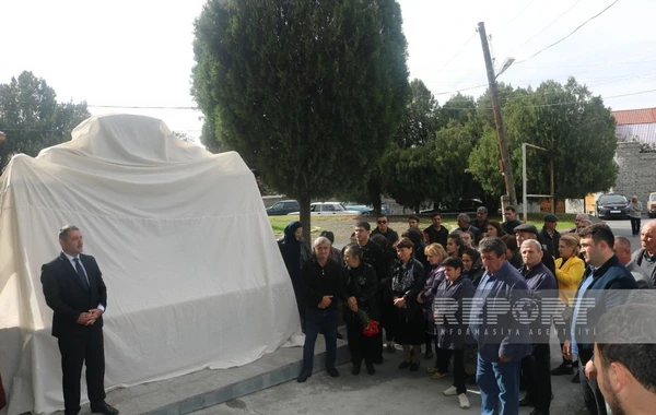 Qaxda şəhid bulağının açılışı olub - FOTO
