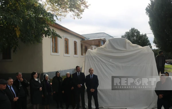 Qaxda şəhid bulağının açılışı olub - FOTO