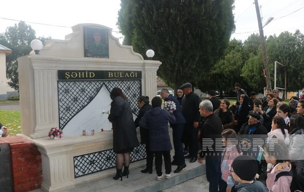 Qaxda şəhid bulağının açılışı olub - FOTO