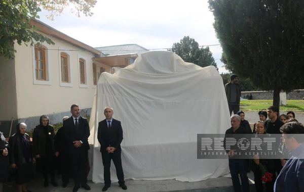 Qaxda şəhid bulağının açılışı olub - FOTO