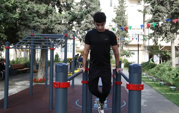 Bakıda növbəti həyət abadlaşdırıldı - FOTO