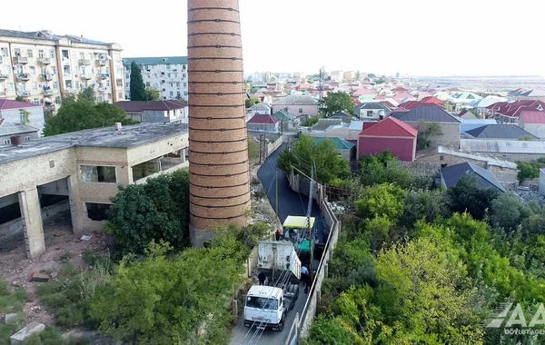 Bakının Xətai rayonunda iki küçə təmir edilir - FOTO/VİDEO