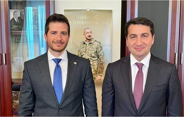 İsrail səfiri Prezidentin köməkçisi ilə görüşüb - FOTO