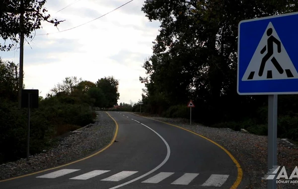 Qəbələdə 10 yaşayış məntəqəsini əhatə edən yollar yenidən qurulub - VİDEO/FOTO