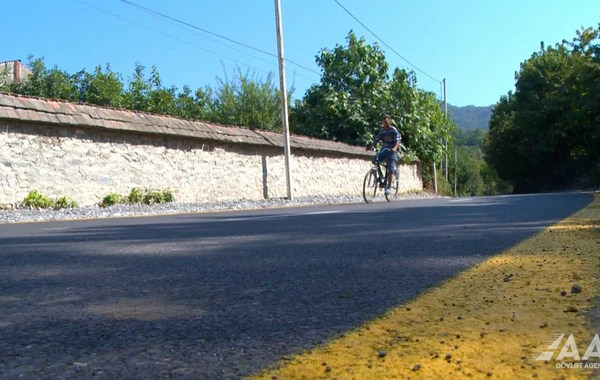 Qəbələdə 10 yaşayış məntəqəsini əhatə edən yollar yenidən qurulub - VİDEO/FOTO