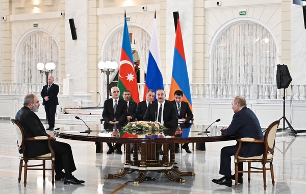 Soçidə Azərbaycan, Rusiya və Ermənistan liderlərinin üçtərəfli görüşü olub - FOTO - YENİLƏNİB