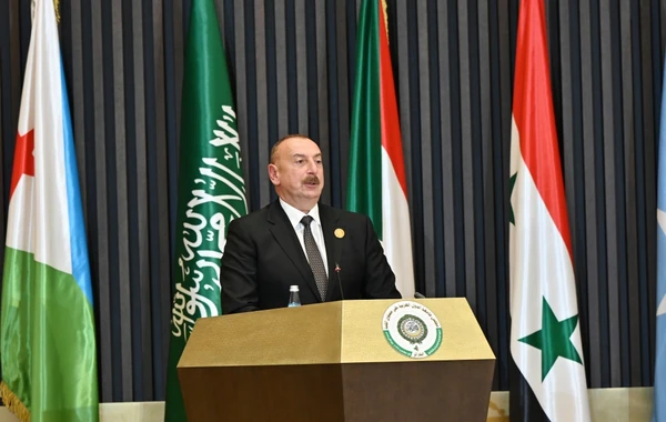 Azərbaycan Prezidenti Ərəb Dövlətləri Liqasının 31-ci Zirvə toplantısında çıxış edib - YENİLƏNİB - FOTO