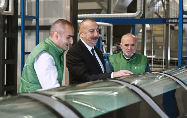 Prezident Zirədə zeytun emalı zavodunun açılışında iştirak edib - FOTO