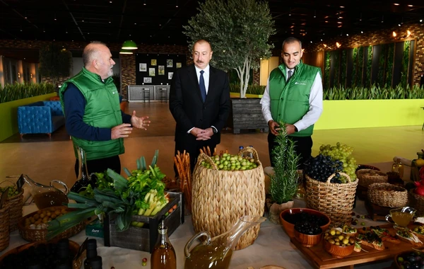 Prezident Zirədə zeytun emalı zavodunun açılışında iştirak edib - FOTO