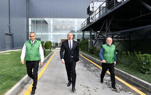 Президент принял участие в открытии завода по переработке оливкового масла и оливок в Зиря - ОБНОВЛЕНО + ФОТО